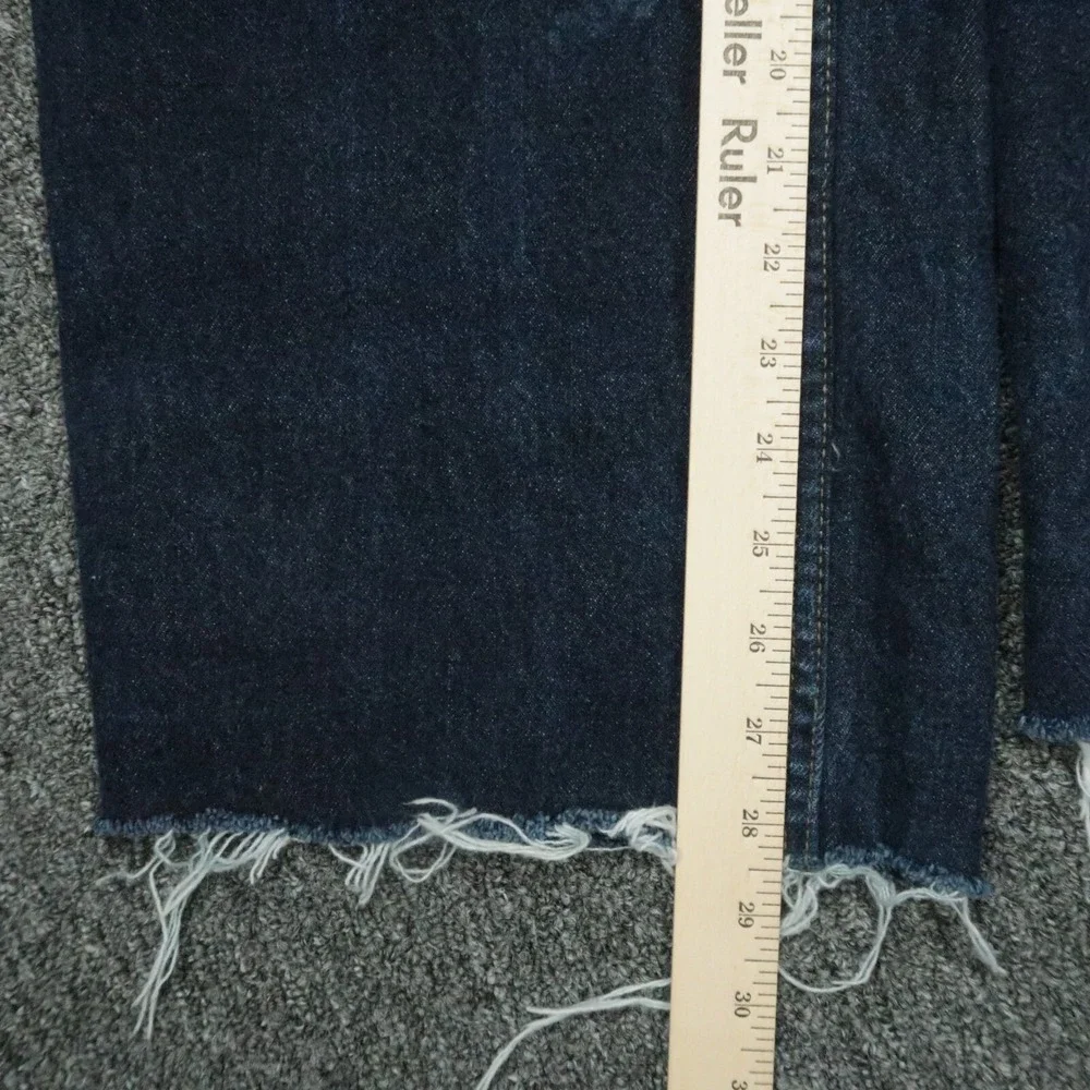 VINTAGE Anchor Blue Jeans Men‎ 31x28 Wide Leg Relaxed Fit Baggy Raw Hem 90s Y2K